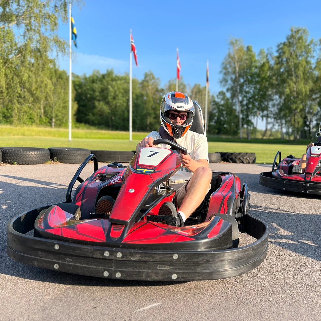 Gokart racing at Öland during summer